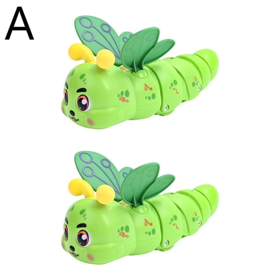 Sbyzm Cute With Color Light Dynamic Music Electric Toy Crawling Rotating Gif Z3e8 Twist Cartoon Birthday Caterp