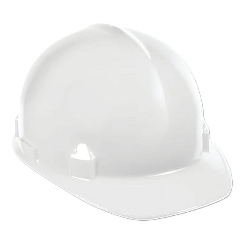 Sc-6 Hard Hat, 4-Point Ratchet, Front Brim, White | Bundle of 5 Each