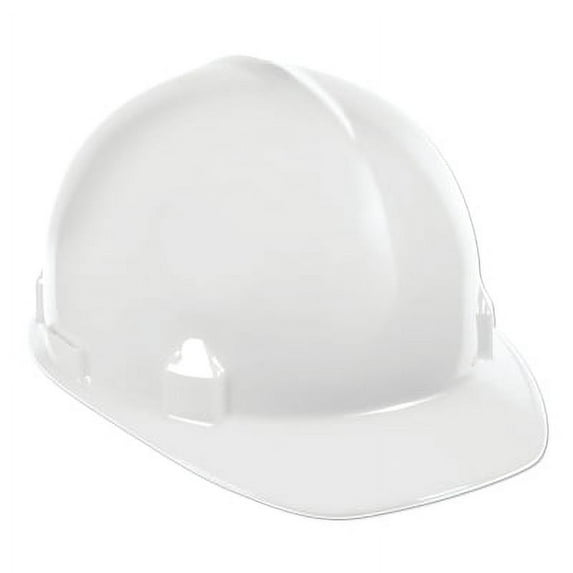 Sc-6 Hard Hat, 4-Point Ratchet, Front Brim, White | Bundle of 5 Each