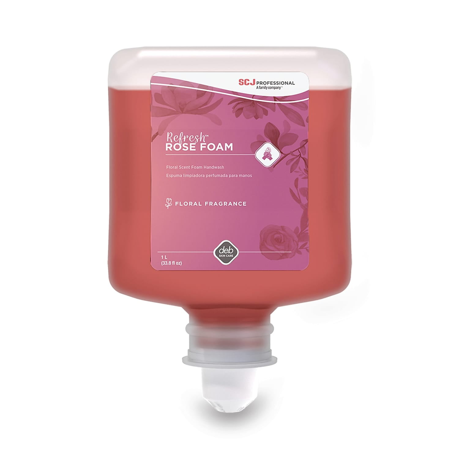 SC Johnson Professional Refresh Foaming Hand Soap Rose 1 L Refill 6/Carton RFW1L