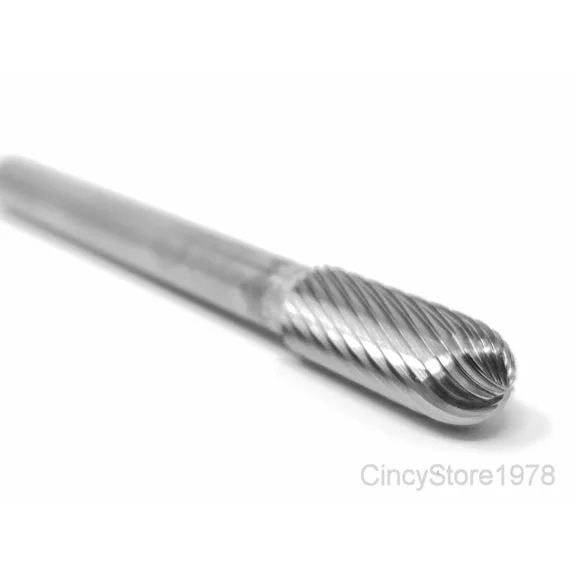 Sc2S Cylindrical 5/16" Carbide Burr Bur Tool Die Grinder Bit 1/4" Shank