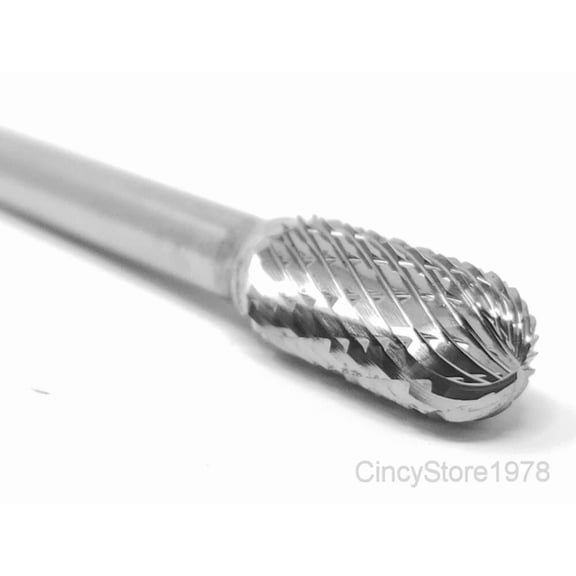 Sc3D Cylindrical Cut Tungsten Carbide Burr Bur Cutting Tool Die Grinder Bit 1/4"