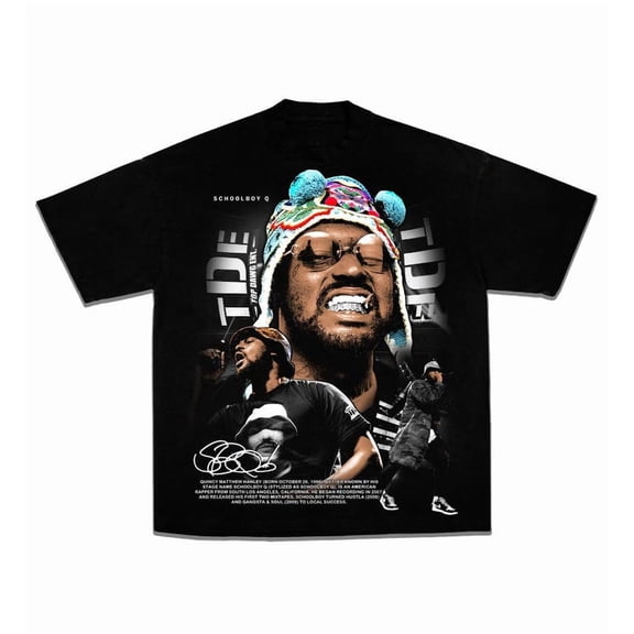 ScHchoolboy Q Tee,Black Color,Size M