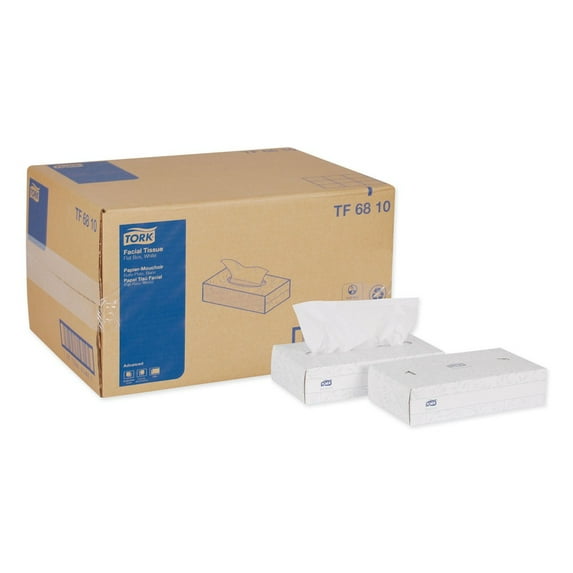 Advanced 2-Ply Flat Box Facial Tissue - White (30/Carton)
