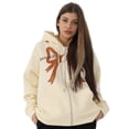 thumbnail image 1 of Scacto Hoodies Long Sleeve Sweatshirts for Women Teen Girls Hooded Embroideried Bow Sweatshirt Fall Winter, 1 of 7