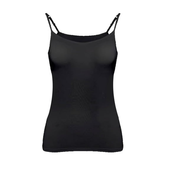 Scacto Womens Modal Built-in Shelf Bra Padded Basic Camisole Adjustable Spaghetti Strap Tank Tops Yoga Top Shirt Cotton Undershirt