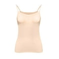 thumbnail image 1 of Scacto Womens Modal Built-in Shelf Bra Padded Basic Camisole Adjustable Spaghetti Strap Tank Tops Yoga Top Shirt Cotton Undershirt, 1 of 6
