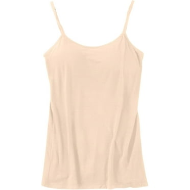 Scacto Womens Modal Built-in Shelf Bra Padded Basic Camisole Adjustable Spaghetti Strap Tank Tops Yoga Top Shirt Cotton Undershirt