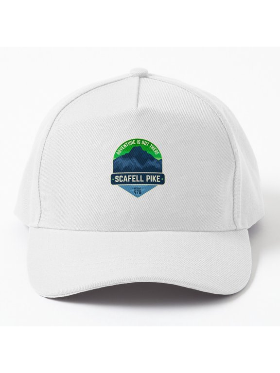 Scafell Pike Cumbria Baseball Cap, Mountain Travel Design