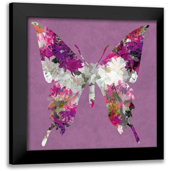 Scaffardi, Sally 15x15 Black Modern Framed Museum Art Print Titled - Butterfly