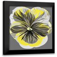 thumbnail image 1 of Scaffardi, Sally 15x15 Black Modern Framed Museum Art Print Titled - Pansies I, 1 of 5