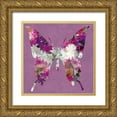 thumbnail image 1 of Scaffardi, Sally 20x20 Gold Ornate Wood Framed with Double Matting Museum Art Print Titled - Butterfly, 1 of 4