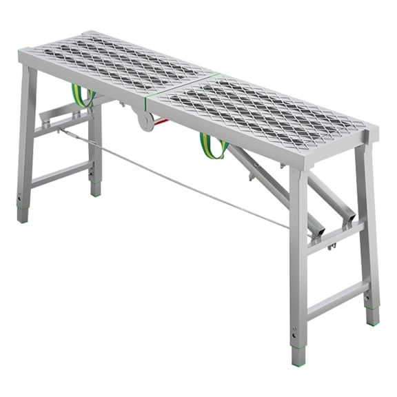 Scaffold Ladder ,Work Platforms ,Step Ladder Aluminum Work Platforms Ladder Drywall Bench Heavy Duty Portable Work Platforms Extra-large Folding Step Bench Ladder 330lbs