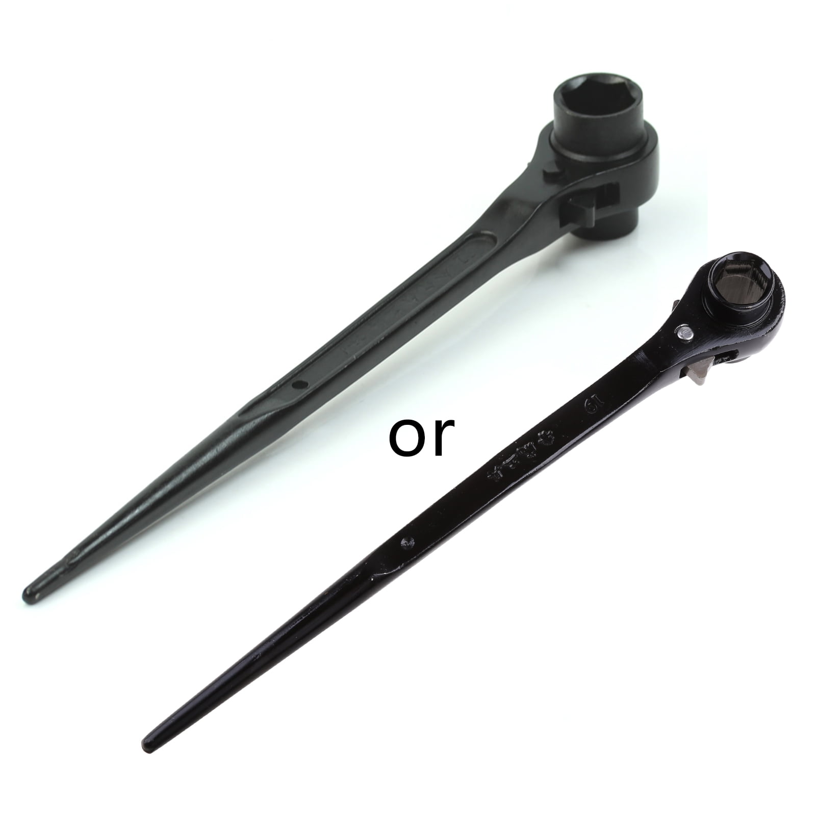 Ratchet Podger Spanner Wrench – 14mm X 17mm Double Hex Head, 1/2" Drive, 20" Long For Scaffolding & Construction