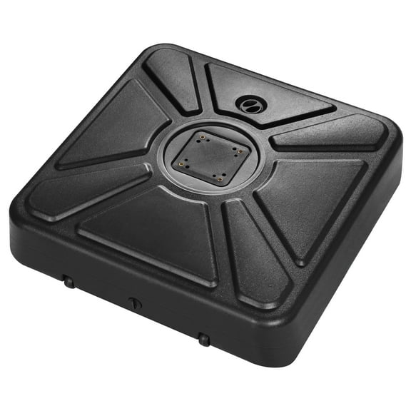 Scafild | 220LBS Outdoor Patio Umbrella Base with 2 Wheels, 31.5 inch Fillable Mobile Offset Patio Umbrella Base, Heavy Duty Cantilever Umbrella Stand Water or Sand Filled for Garden Deck Pool