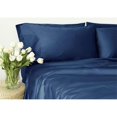 thumbnail image 1 of Scala Home 600 Thread Count 100 Percent Egyptian Cotton Navy Blue Solid 4 Piece Bed Sheet Set - Full, 1 of 1