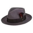 thumbnail image 1 of Scala Men's Classico New Yorker Wool Felt Snap Brim Fedora Hat, 1 of 5