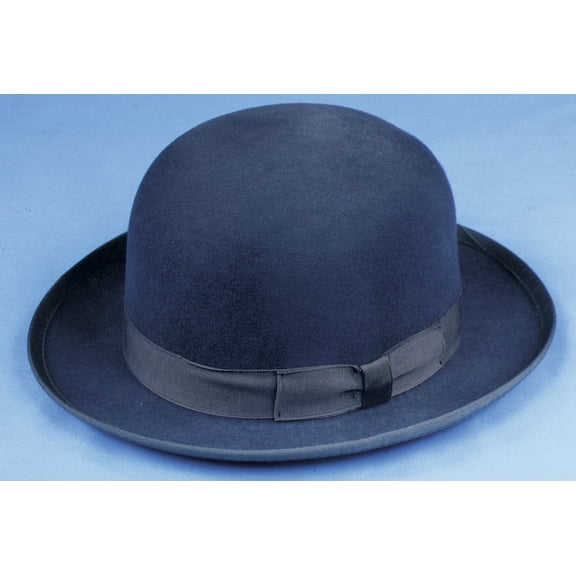 Scala Men's Furlong Wool Felt and Grosgrain Trim Derby Bowler Hat