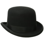 Scala Men's Wool Felt Derby Hat, Black, XX-Large