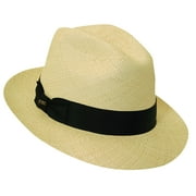 Scala Panama Men's Snap Brim Fashion Hat NATURAL L