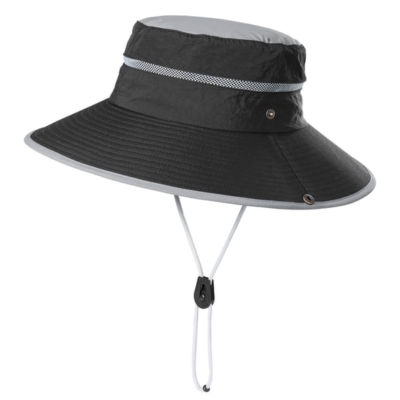 Scala Sun Hats for Women Packable Neck Flap Casual Gardening Hat Beach Sun Breathable Summer Beach Vacation Sun Hat Black One Size