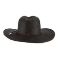 thumbnail image 1 of Scala TSCLP249-BLK Braid Safari Hat with Faux Suede Trim- Black. One Size, 1 of 4