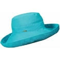 thumbnail image 1 of Scala Women's Cotton Hat with Inner Drawstring and UPF 50+ Rating - 3 Inch Brim (One Size, Lagoon), 1 of 1