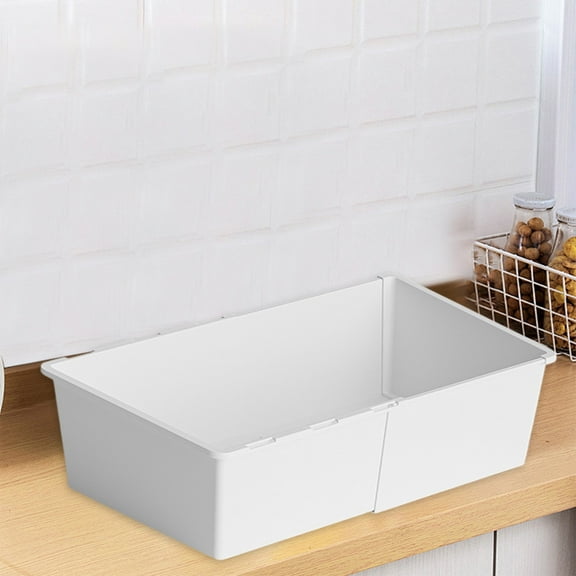 Scalable Storage Box, Polypropylene Telescopic Box, Adjustable Cabinet Organizer for Snacks, Miscellaneous Items, Kitchen and Home Storage