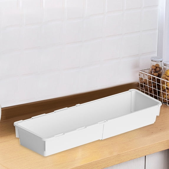 Scalable Storage Box,Telescopic Drawer Organizer,Multi-Purpose Plastic Storage for Kitchen,Snacks & Miscellaneous Items,Adjustable Size,Durable Material,Space-Saving Home Storage Solution