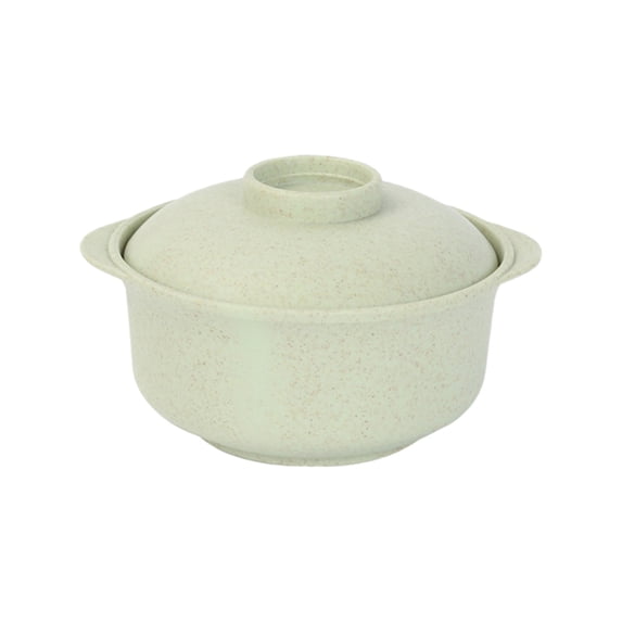 Scald-Proof Instant Noodle Bowl with Heat-Insulating Handle – Plastic Soup Bowl for Home, Office & Travel (14x12x7cm, Blue/Pink/Green/Beige)