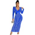 thumbnail image 1 of Scalded Mesh Long Dress, 1 of 11