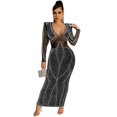 thumbnail image 1 of Scalded Mesh Long Dress, 1 of 11