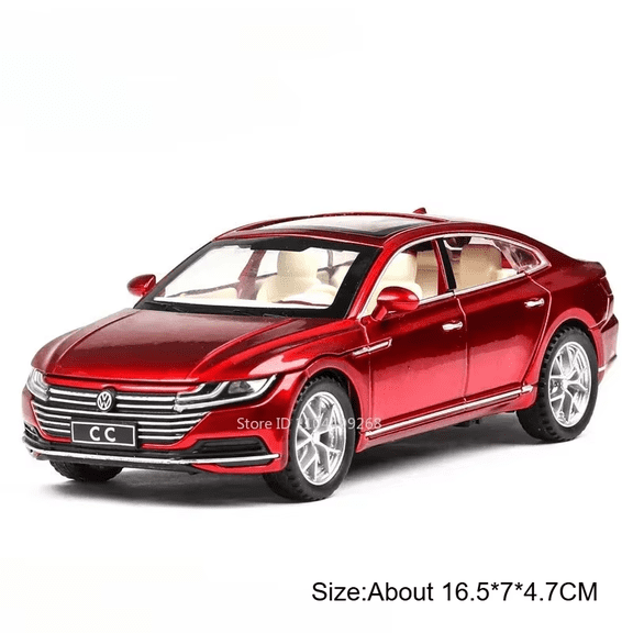 Scale 1:32 Beetle CC Model Sports Car Toy Alloy Die-cast Rubber Tires Doors Opened Sound Light Supercar Models Collectible Item