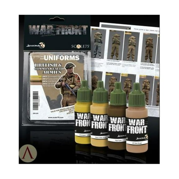 Scale 75 British and Commonwealth Armies Paint Set New