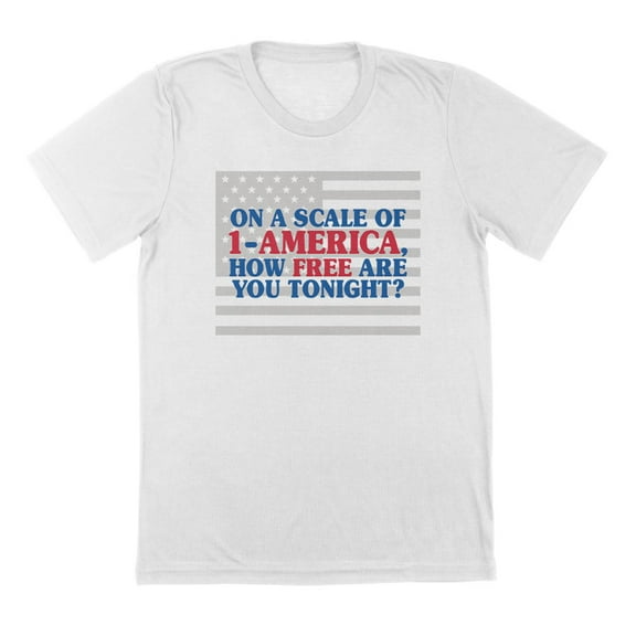 Scale America Americana Graphic White Mens T-Shirt