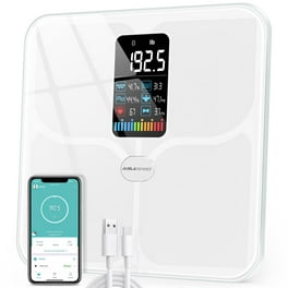 HoMedics Stainless Steel Clear Glass Digital Bathroom Scale Includes 2 AAA  Batteries