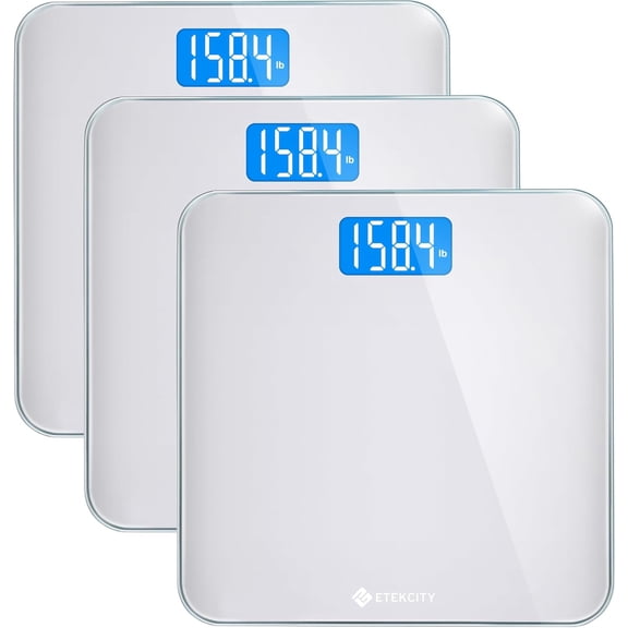 Scale for Body Weight, Digital Bathroom Weighing Machine People, Lar and Easy-to-Read Backlight Display, Accurate with High Precision Measurements, Durable Tempered Glass, 400 lbs