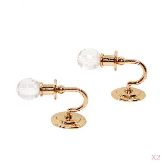 Scale Dollhouse Miniature Wall Lamp Lighting Room Corridor Decor 4pcs