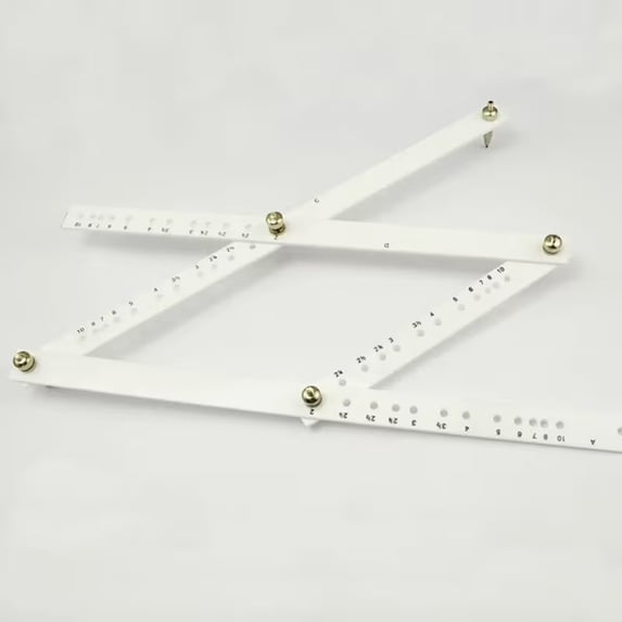 Scale Excellent Folding Ruler - Pantograph Copy Ruler for Precise Image Enlargement and Reduction
