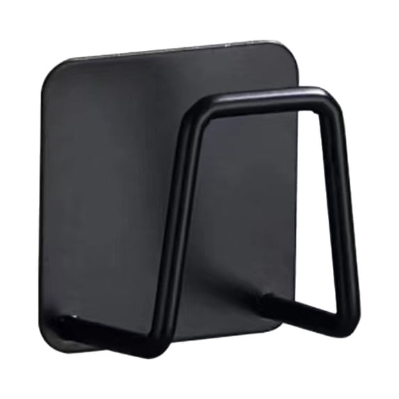 Scale Holder for Bathroom Wall, Weight Scale Holder for Wall, No Drill Self Adhesive Universal Bathroom Scale Body, Sturdy Organizers for Fitness Room, Cabinet Black (2In, 1Pcs)