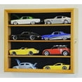 Scale Model 8 Cars Display Case Rack Holder Holds 8 Cars 124 (Oak