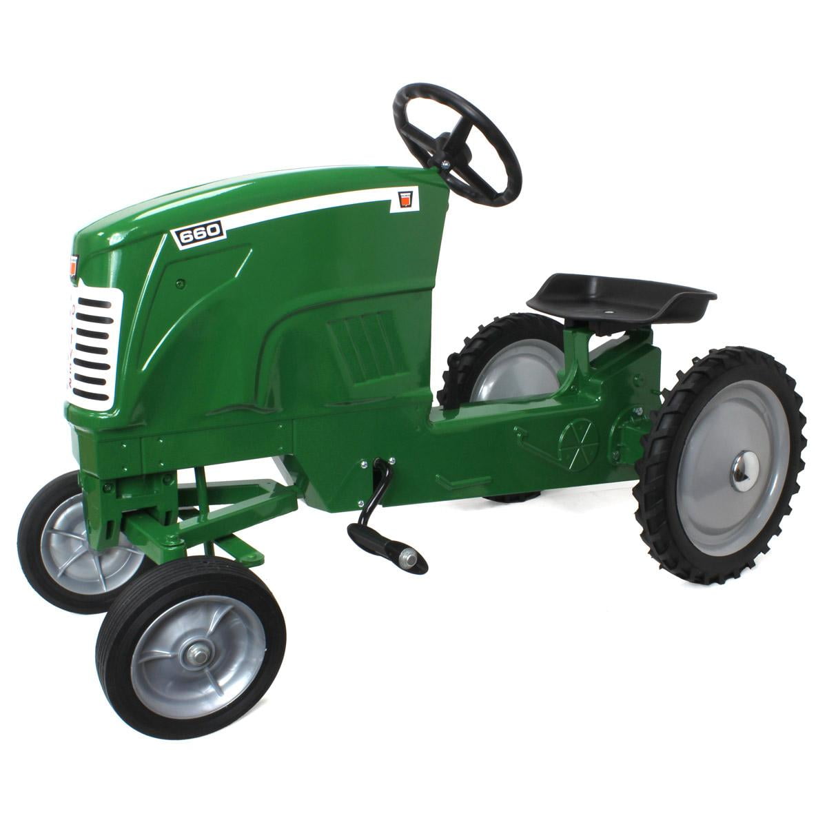 Oliver 660 Green Metal Pedal Tractor for Kids