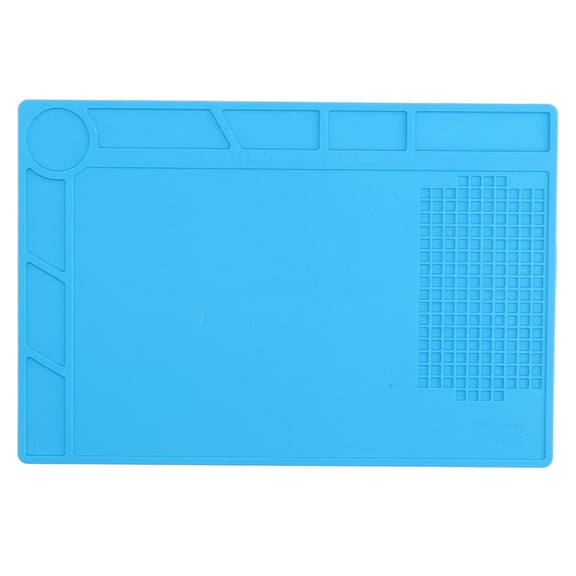 Scale Ruler & Screw Guide, Non-Slip Workstation Pad Silicone Heat Insulation Mat for Electronics Repair