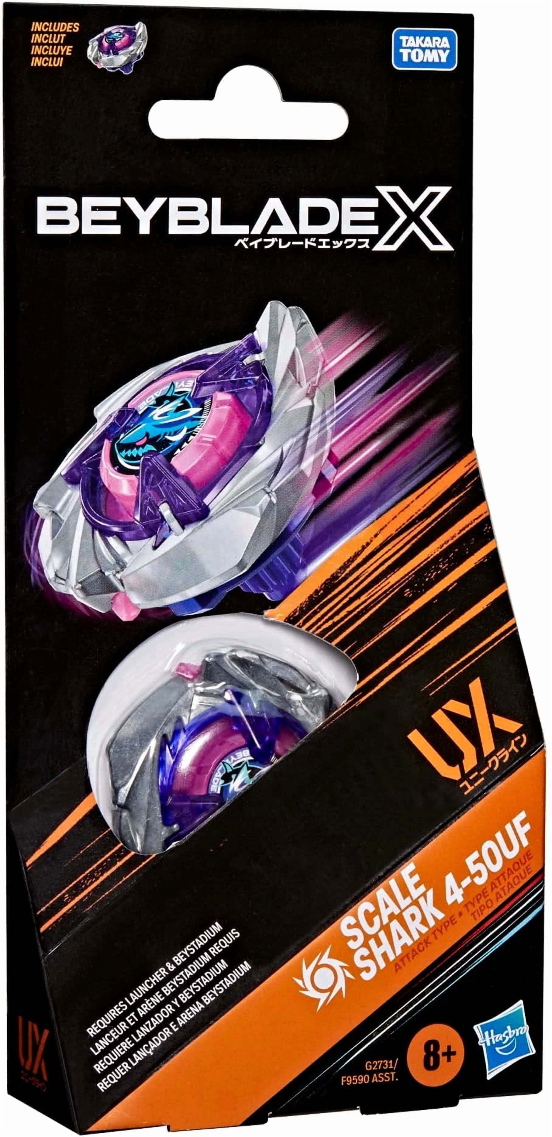 UX-15 シャークスケイル4-50UF Beyblade, Beyblade X, Scale Shark 4-50UF Booster Pack - Walmart.com