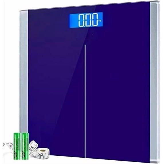 Scale for Body Weight, Bathroom Digital Electric Scale for People, Measures Weight up to 400 lbs, Blue