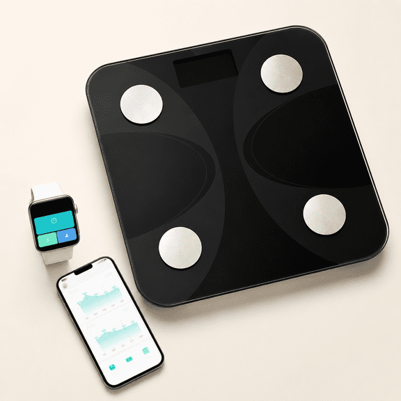 Scale for Body Weight and Fat Percentage, RunSTAR Digital Accurate Bathroom Smart Scale with Large Display, 13 Body Composition Analyzer Sync App