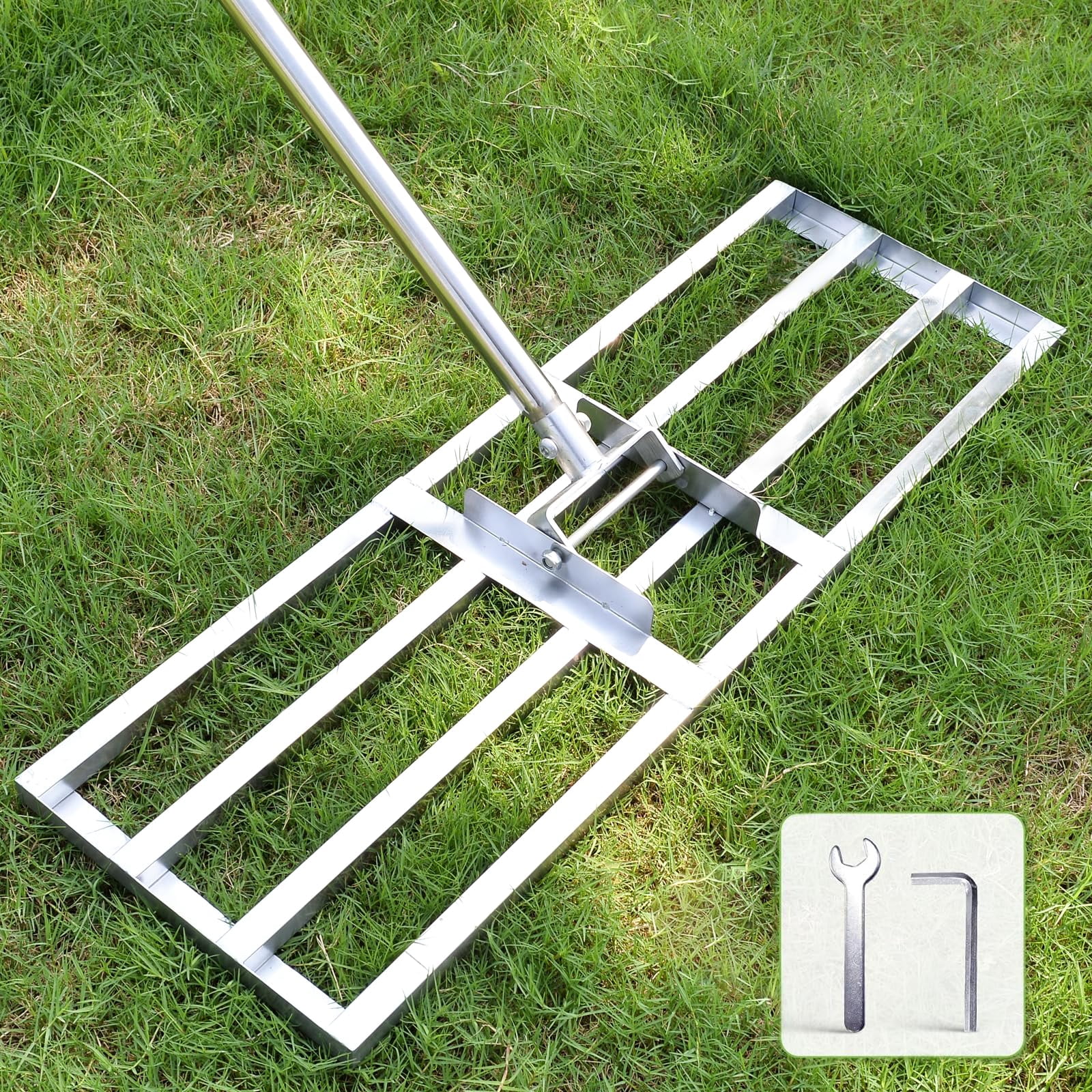 Smooth Rakes Scalebeard Lawn Leveling Rake - Heavy Duty 30