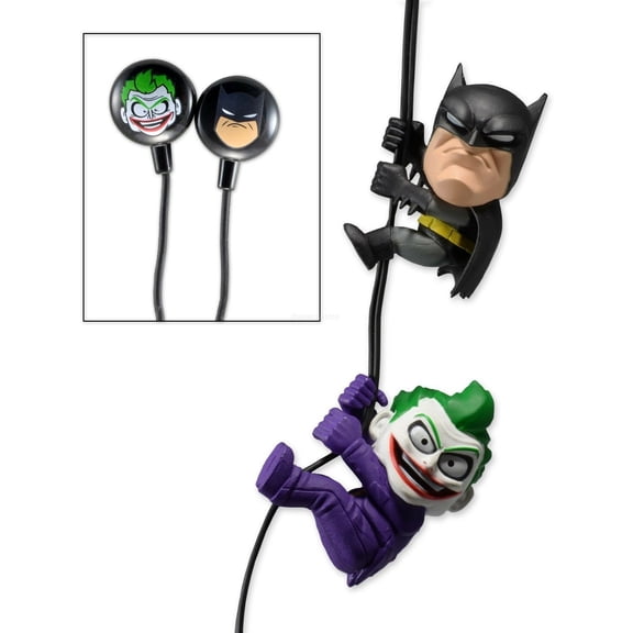 Scalers - 2pk of 2 inch Characters with Custom Earbuds - Joker & Batman- NECA