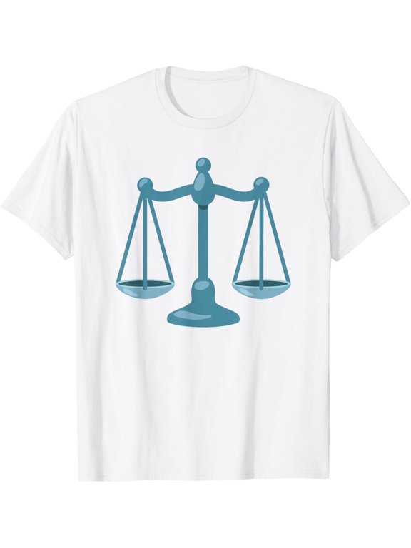 Scales Balance Scale Scales of Justice Costume T-Shirt men and women can wear, black, white, gifts