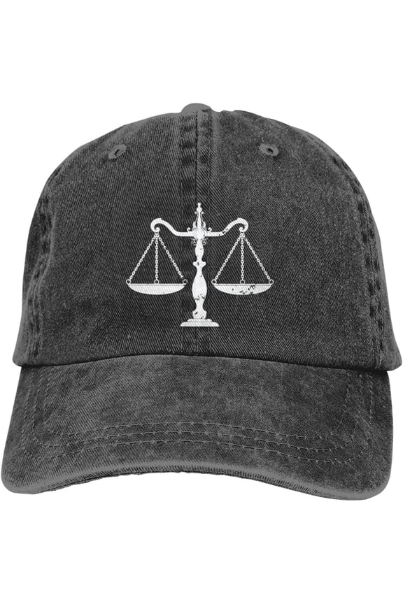 Scales Justice I Heat Love Lawyer Hats Cowboy Hat Distressed Dad Hat Baseball Cap Trucker Unisex Headwear Adjustable